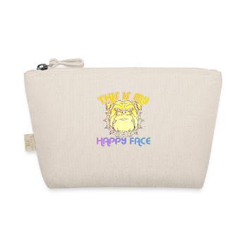 Angry face face angry Swedish Swedish dog - Organic Pouch - nature - Front