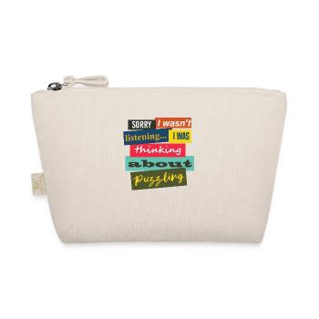 Thinking About Puzzling Jigsaw Hobby Puzzler - Organic Pouch - nature - Front