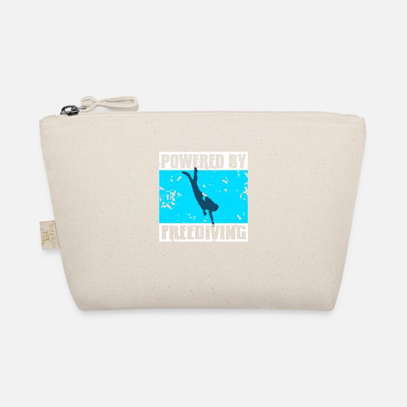 Powered By Free diving Gift idea Organic Pouch