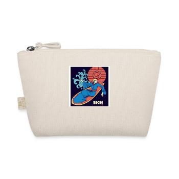 Girls on Surfboard Art Nouveau - Organic Pouch - nature - Front