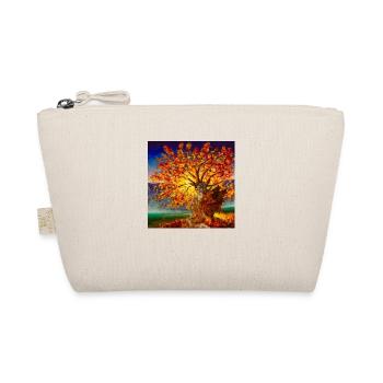 tree of life 17 yellow orange sun with fairy tale - Organic Pouch - nature - Front