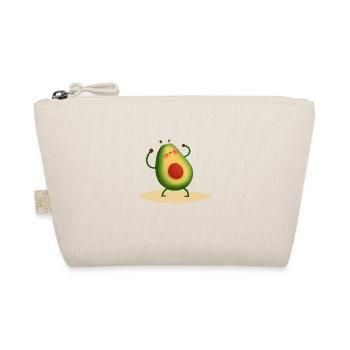 Super cute strong Avocado - Organic Pouch - nature - Front