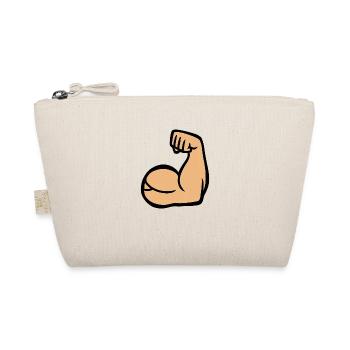 muskulöser Arm - Bio-Täschchen - Natur - Vorne