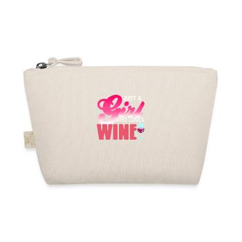 Just A Girl who loves wine - Organic Pouch - nature - Front
