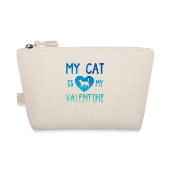 My Cat Is My Valentine Cat Lover Cat Training Pet - Bio-Täschchen - Natur - Vorne