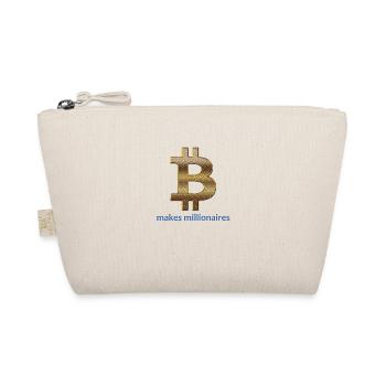 Bitcoin makes millionaires - Bio-Täschchen - Natur - Vorne