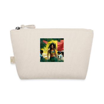 Rasta Queen at festival AI painting - Organic Pouch - nature - Front