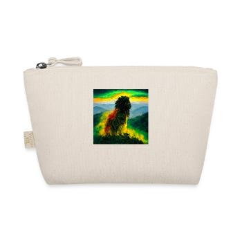 Rastafari lion on mountain in Jamaica AI painting - Bio-Täschchen - Natur - Vorne
