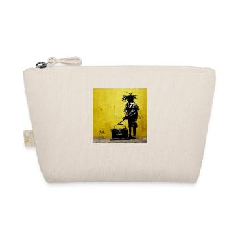 Rasta jamaïcain de style Banksy - Trousse biologique - nature - Devant