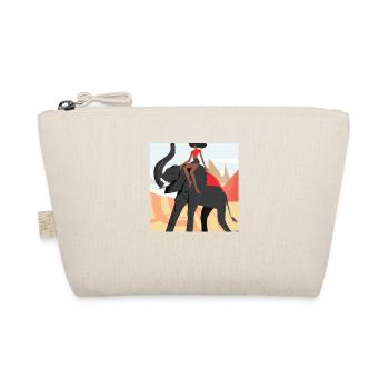 fille chevauchant l’éléphant - Trousse biologique - nature - Devant