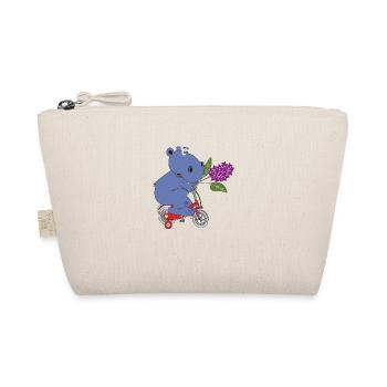 hippopotame enfants journée hommes journée hommes vélo - Trousse biologique - nature - Devant