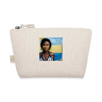 Beautiful Haitian Women in Bikini Painting - Organic Pouch - nature - Front