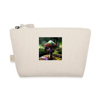 Magic Mushroom Painting - Organic Pouch - nature - Front