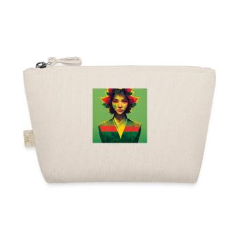 Ganja Girl Painting - Bio-Täschchen - Natur - Vorne