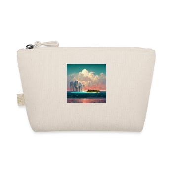 Future Paradise Island Painting - Organic Pouch - nature - Front