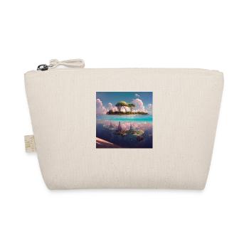 Future Paradise Island Painting - Organic Pouch - nature - Front