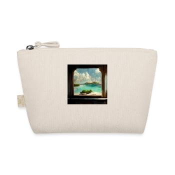 Paradise Island Painting - Organic Pouch - nature - Front