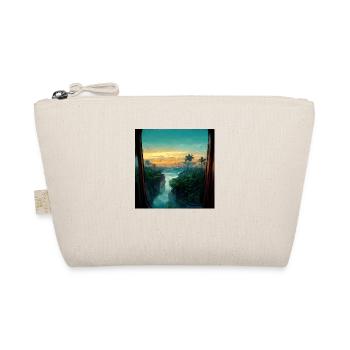 Paradise Island Painting - Organic Pouch - nature - Front