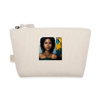 Beautiful Black Haitian Woman - Organic Pouch - nature - Front