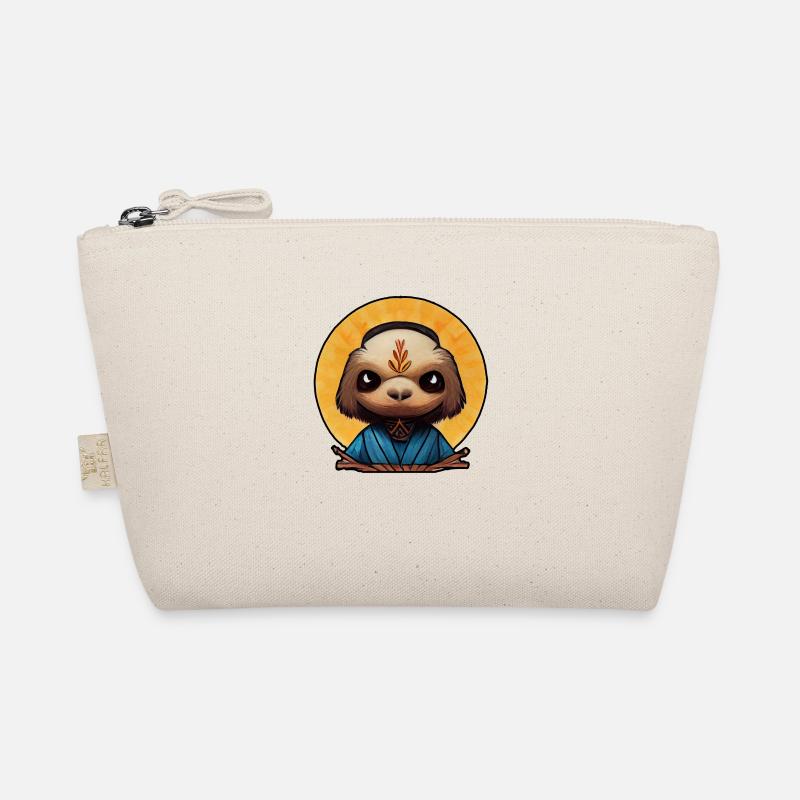 Buddhist monk as a sloth Organic Pouch