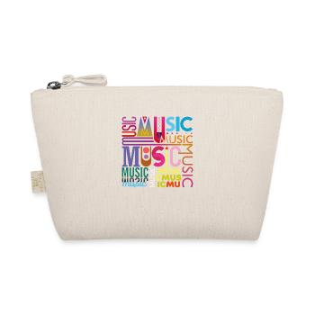 Musik lustiger Jazz Retro Song Hipster Vinyl Rock - Bio-Täschchen - Natur - Vorne