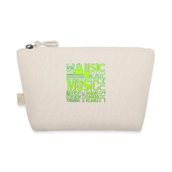 Musik lustiger Jazz Retro Song Hipster Vinyl Rock - Bio-Täschchen - Natur - Vorne