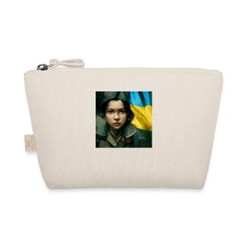 Fille ukrainienne pendant la guerre - Trousse biologique - nature - Devant