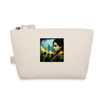 Fille ukrainienne pendant la guerre - Trousse biologique - nature - Devant