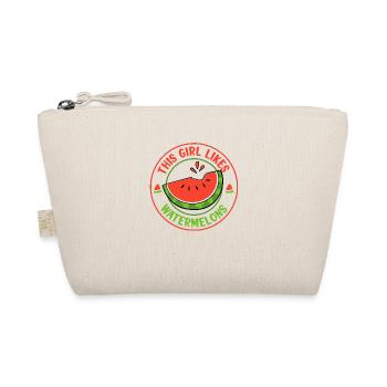 Mädchen mag Melonen Sommer Wassermelonen Früchte - Bio-Täschchen - Natur - Vorne