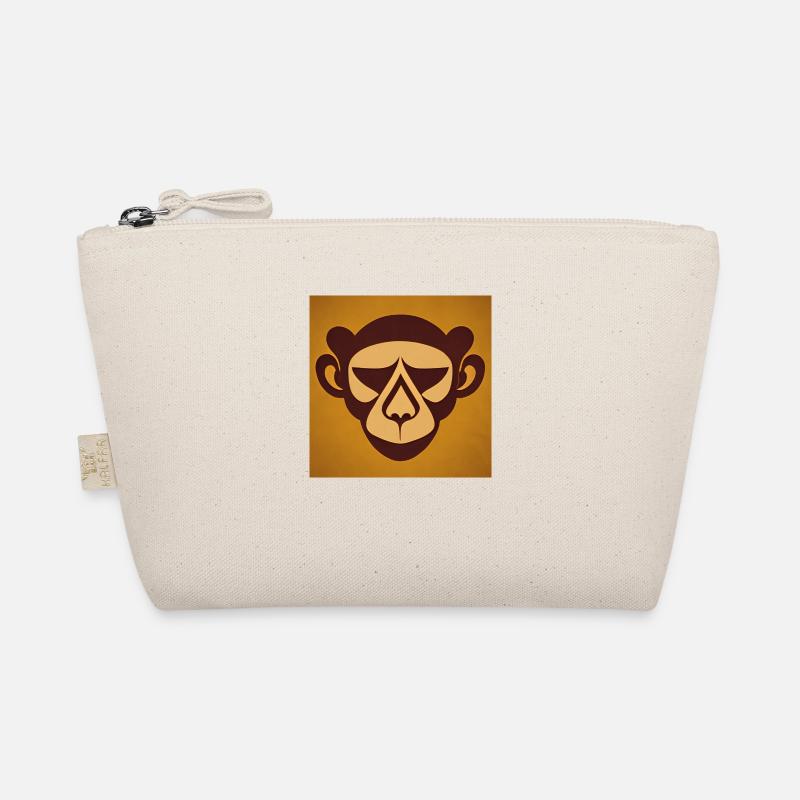 Monkey logo style drawing Organic Pouch