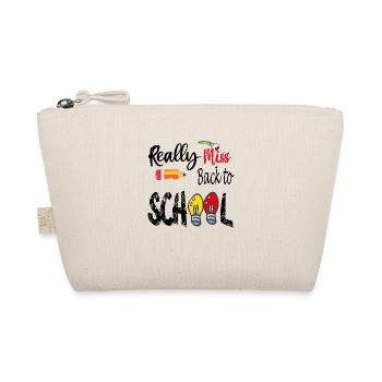 Back to School graghic design;t shirt essentiel; - Trousse biologique - nature - Devant