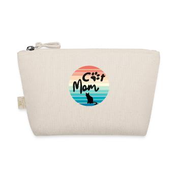 Cat Mom Retro - Bio-Täschchen - Natur - Vorne