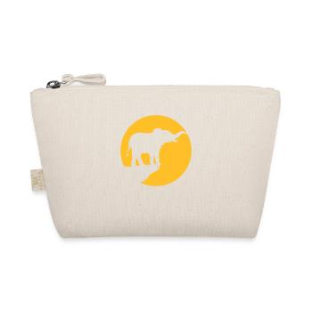 Silhouette Cliff Moon Éléphant - Trousse biologique - nature - Devant