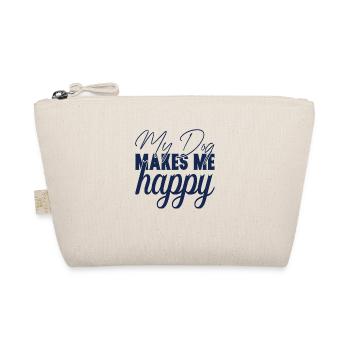 My Dog makes me Happy - Bio-Täschchen - Natur - Vorne