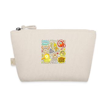 Angry face face happy cartoon happy - Organic Pouch - nature - Front