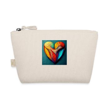 Herz Love Abstract Collection 11 - Bio-Täschchen - Natur - Vorne
