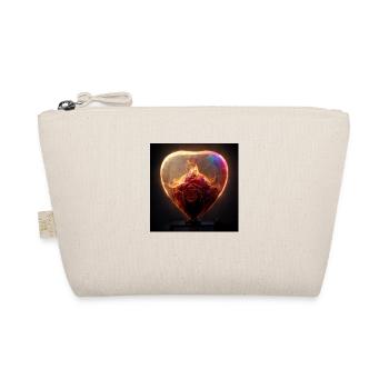Herz Love Abstract Collection 3 - Bio-Täschchen - Natur - Vorne