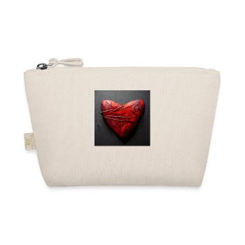 Herz Love Abstract Collection 13 - Bio-Täschchen - Natur - Vorne