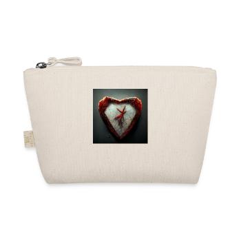 Herz Love Abstract Collection 12 - Bio-Täschchen - Natur - Vorne