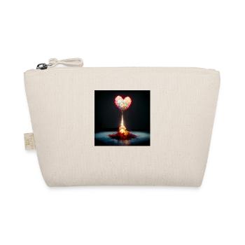 Herz Love Abstract Collection 19 - Bio-Täschchen - Natur - Vorne