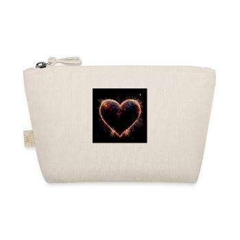 Herz Love Abstract Collection 26 - Bio-Täschchen - Natur - Vorne