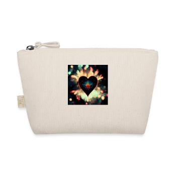 Herz Love Abstract Collection 24 - Bio-Täschchen - Natur - Vorne