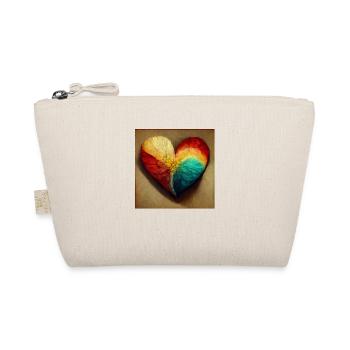 Herz Love Abstract Collection 36 - Bio-Täschchen - Natur - Vorne