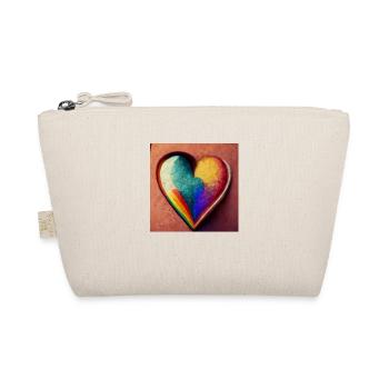 Herz Love Abstract Collection 39 - Bio-Täschchen - Natur - Vorne