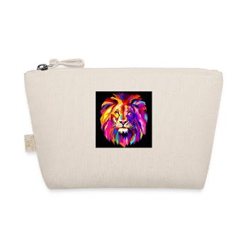 Cool Colourful Lion - Organic Pouch - nature - Front