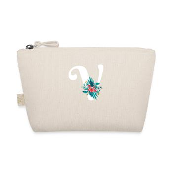 lettre V fleuris - Trousse biologique - nature - Devant