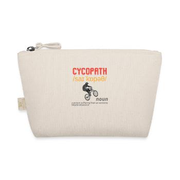 CYCOPATH Bunte Retro Font Mann Fahrrad fahren - Bio-Täschchen - Natur - Vorne