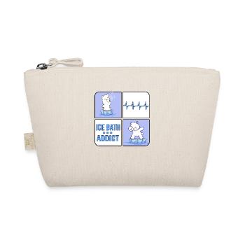 eisbader winterbader eisbär icebath addict - Organic Pouch - nature - Front