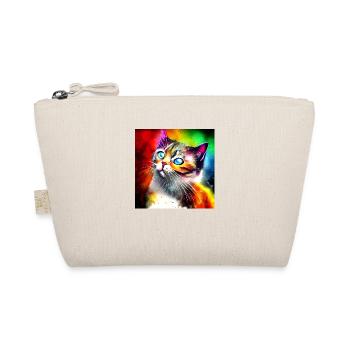 Cute colorful cat - Organic Pouch - nature - Front