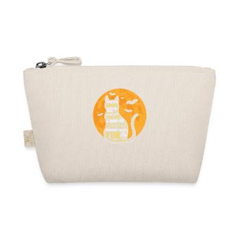 Funny Cat In Moonlight Twist The Bones - love cat - Organic Pouch - nature - Front